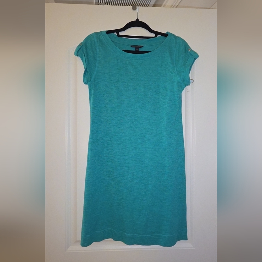 Banana Republic Turquoise T-shirt Dress Size XS Great Condition